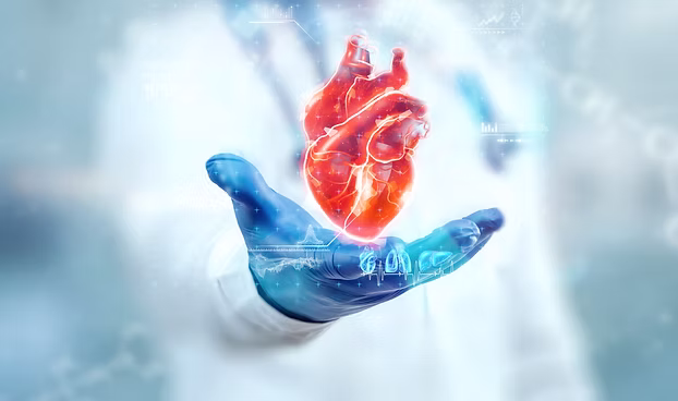 Fabry disease cardiac biomarker poster showing composite measurement concept across cardiac, fatigue, functional, and renal domains