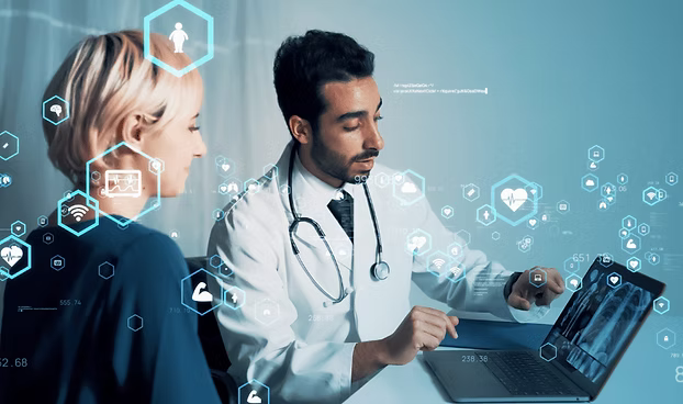 study design poster comparing in-clinic, burst, and weekly at-home digital assessment schedules for Parkinson's disease clinical trials